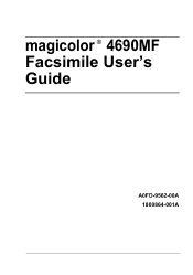 Konica Minolta magicolor 4690MF magicolor 4690 Facsimile User Guide