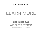 Plantronics BackBeat GO 2 User Guide