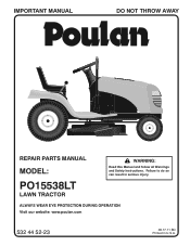 Poulan 96012006800-PO15538LT-FRE Parts Catalog