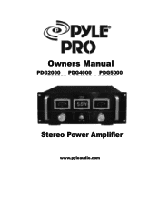 Pyle PDG2000 PDG2000 Manual 1