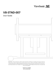 ViewSonic VB-STND-007 User Guide English