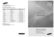 Samsung UN40B7000WF User Manual (ENGLISH)