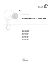 Seagate ST320DM000 Barracuda 7200.11 SATA Product Manual