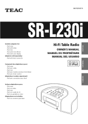 TEAC SR-L230I-W Owners Manual