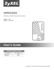 ZyXEL WRE2205 User Guide