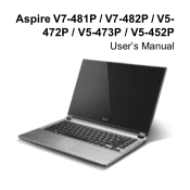 Acer Aspire V7-481 User Manual
