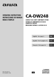 AIWA CA-DW248 Operating Instructions