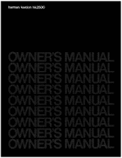 Harman Kardon HK2500 Owners Manual