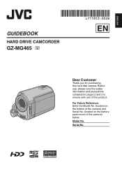 JVC GZ-MG465B Instructions
