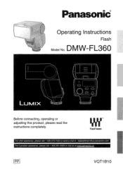 Panasonic DMWFL360 DMWFL360 User Guide