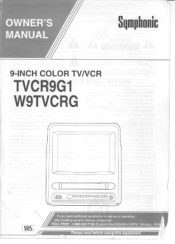 Symphonic W9TVCRG Owner's Manual