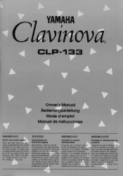 Yamaha CLP-133 Owner's Manual (image)