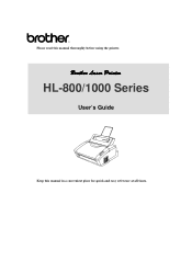 Brother International HL 1040 Users Manual - English