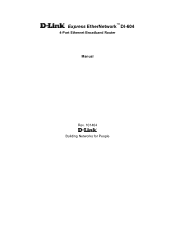 D-Link DI-604 Product Manual