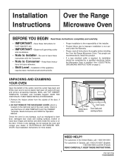 GE 30-Inch Installation Instructions