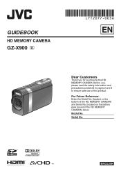 JVC GZX900US Guide Book