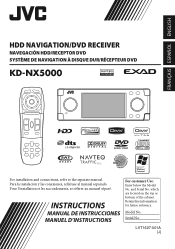 JVC KD NX5000 Instructions