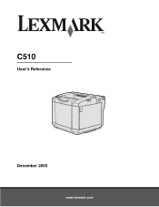 Lexmark C510 User's Reference