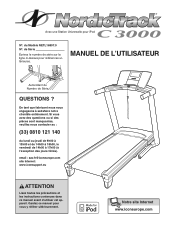 NordicTrack C3000 Treadmill French Manual