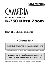 Olympus C-750 C-750 Ultra Zoom Reference Manual - French (8.1 MB)