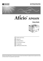 Ricoh AP610N Setup Guide
