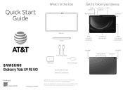 Samsung Galaxy Tab S9 FE ATT Quick Start Guide