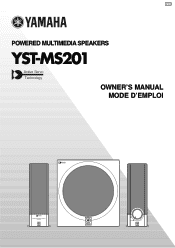 Yamaha YST-MS201 Owner's Manual