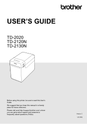 Brother International TD-2120N Users Guide