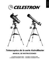 Celestron AstroMaster 130EQ-MD Motor Drive Telescope AstroMaster 90EQ and 130EQ Manual (Spanish)