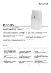 Honeywell IS2535T Specifications