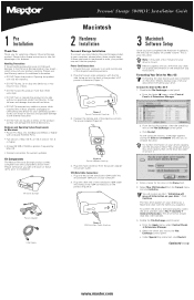 Seagate Personal Storage 3000DV Style B Installation Guide (Mac)