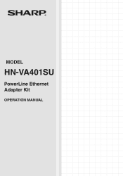 Sharp HN-VA401SU HNVA401SU Operation Manual