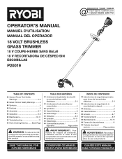 Ryobi P20019BTLVNM Operation Manual