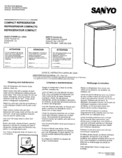 Sanyo SR3770S Owners Manual