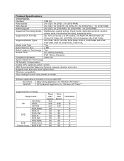 Toshiba PA3761U-1DV2 Specifications