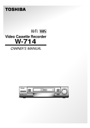 Toshiba W714 Owners Manual