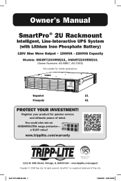 Tripp Lite SMART2200RM2UL Owners Manual for SMART1500RM2UL and SMART2200RM2UL Multi-language
