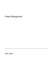 HP Dv9233cl Power Management - Windows Vista