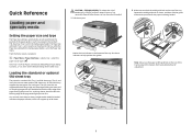 Lexmark C925 Quick Reference