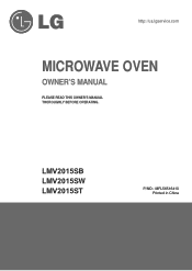 LG LMV2015SW Owner's Manual