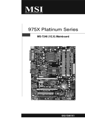 MSI 975X PLATINUM User Guide