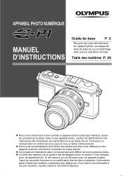 Olympus E-P1 E-P1 Manuel d'Instructions (Français)