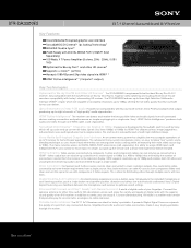 Sony STR-DA3300ES Marketing Specifications