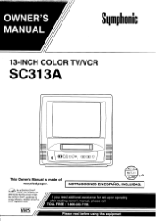 Symphonic SC313A Owner's Manual