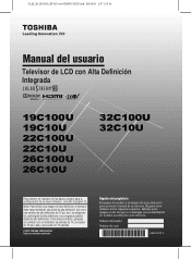 Toshiba 22C100UM (SP) User Guide for 19C100UM 22C100UM 26C100UM 32C100UM