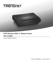 TRENDnet TEW-721BRM Quick Installation Guide