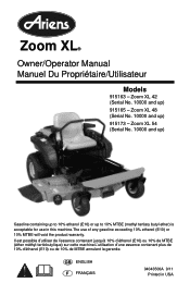 Ariens Zoom XL 48 Owners Manual