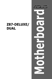Asus Z87-DELUXE DUAL Z87-DELUXE/DUAL User's Manual