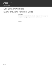 Dell PowerStore 1200T EMC PowerStore Alerts and Events Reference Guide