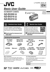 JVC GZ-EX210 Basic User Guide